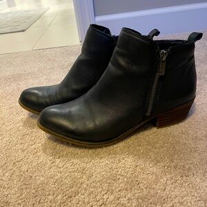 Lucky Brand black basel bootie